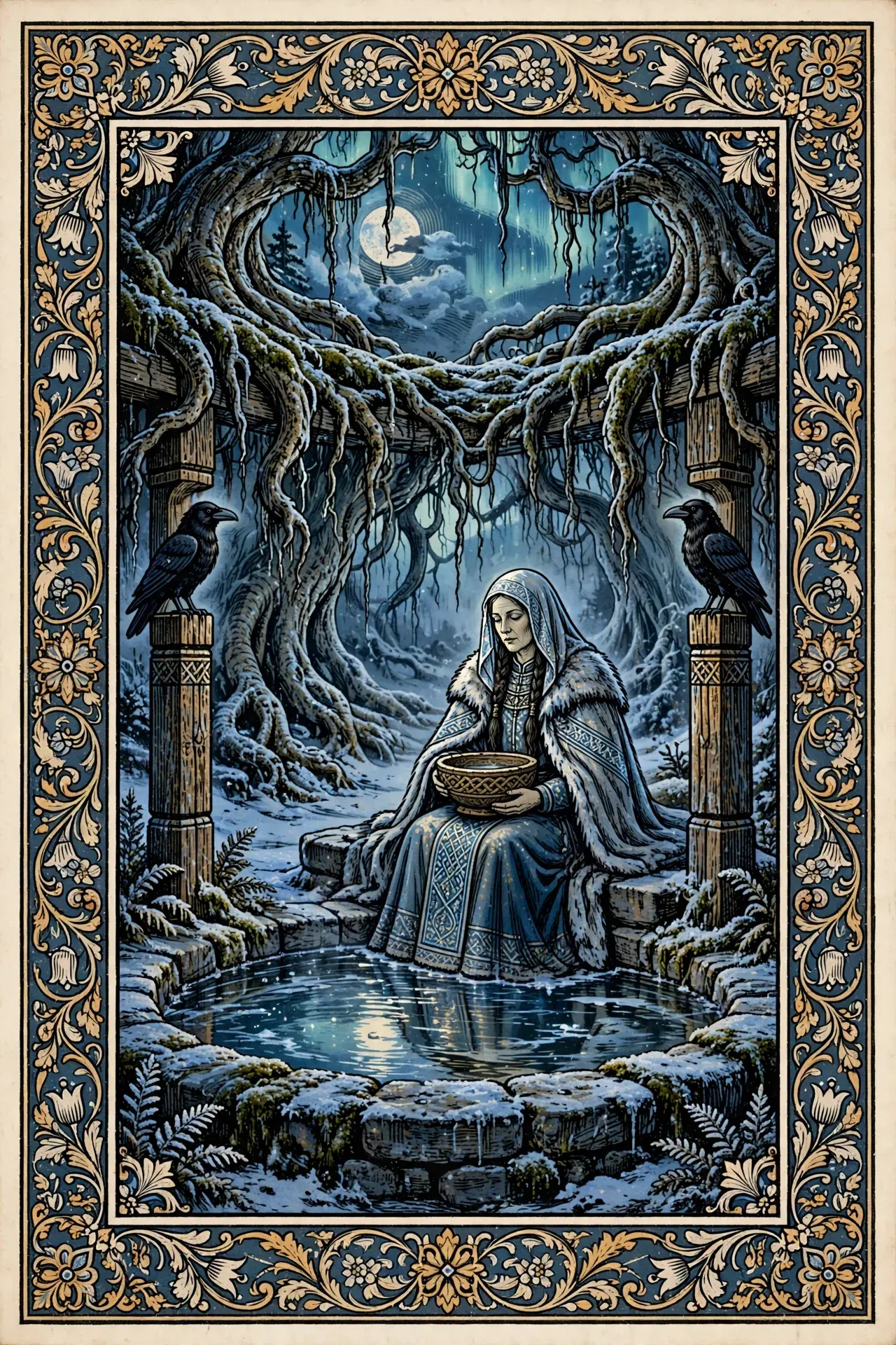 The High Priestess, Northern Tarot